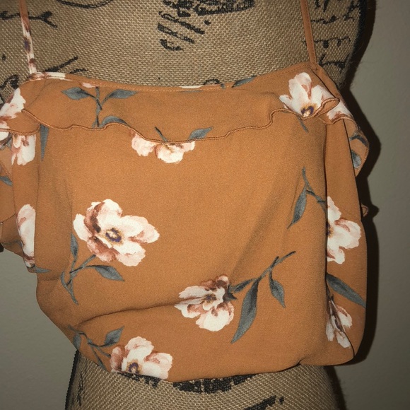 Floral print crop top/tank - Picture 5 of 6